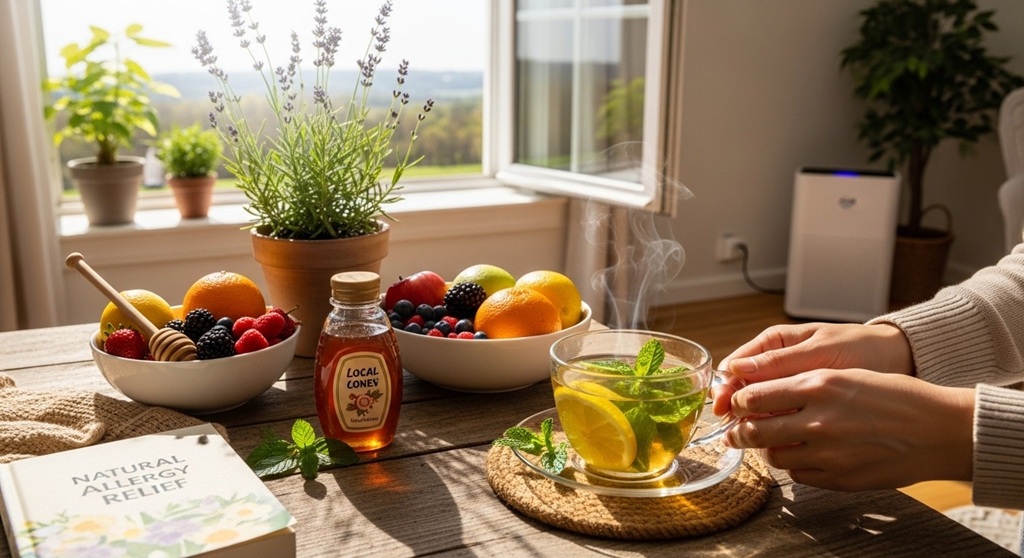 Essential oils for natural allergy relief